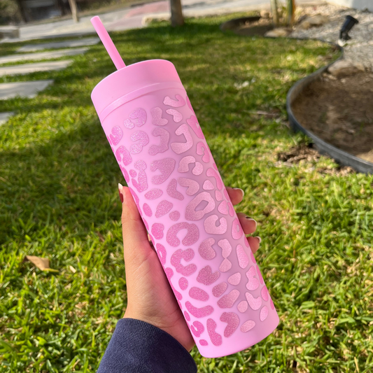 Cheetah Skinny Tumbler